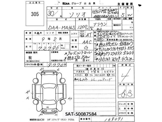 Suzuki SOLIO 2018 8934370-2