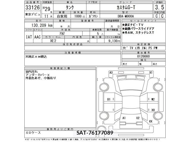 Toyota TANK 2017 8678943-2