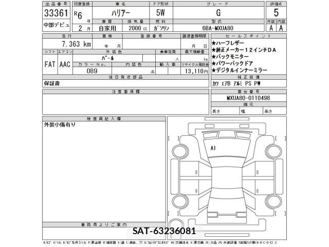 Toyota HARRIER 2024 8936055-2