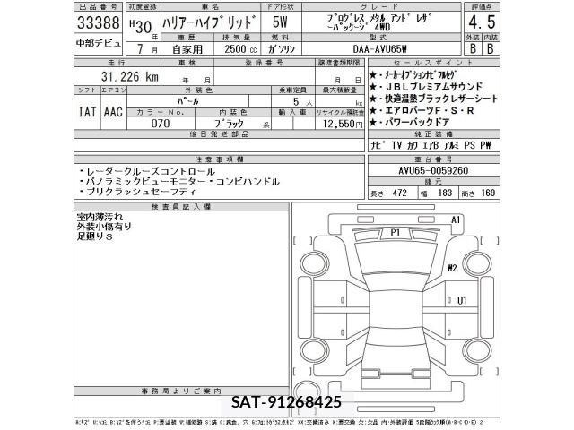 Toyota HARRIER 2018 8936056-2