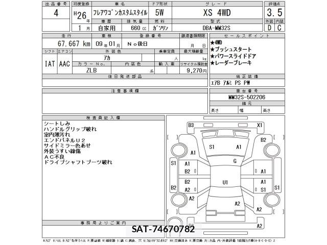 Mazda FLAIR WAGON 2014 8910722-2