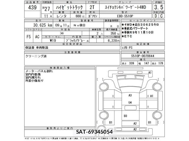 Daihatsu HIJET TRUCK 2015 8761321-2