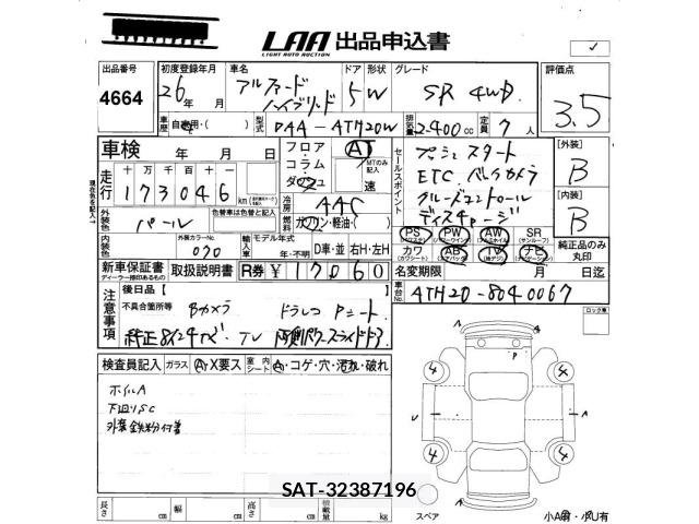 Toyota ALPHARD 2014 8716556-2