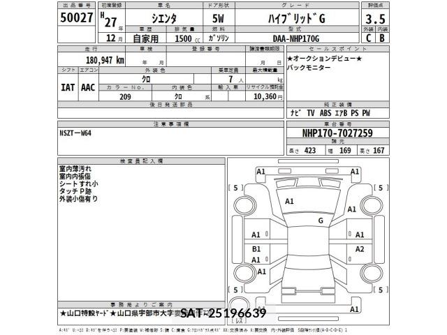 Toyota SIENTA 2015 8902899-2