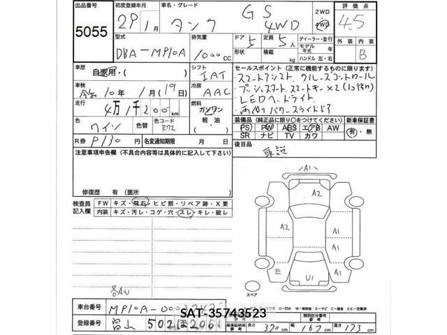 Toyota TANK 2017 8804421-2