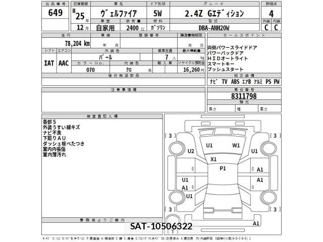 Toyota VELLFIRE 2013 8903688-1