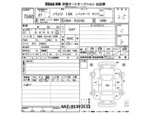 Toyota PASSO 2015 8862880-2