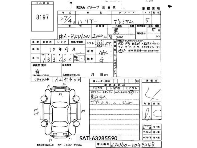 Toyota HARRIER 2015 8707237-2